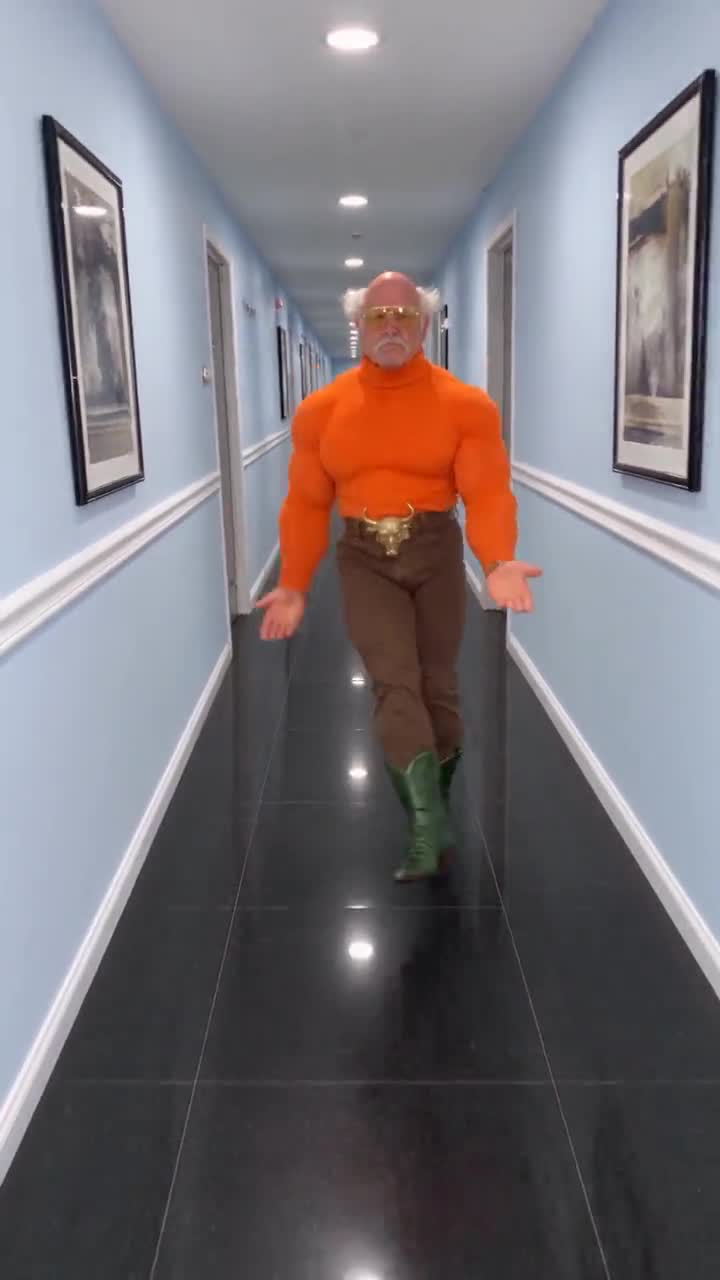A Genjudo motion transfer on Seedance 2.5: a hallway strut re-cast with a new character and set in a new corridor
